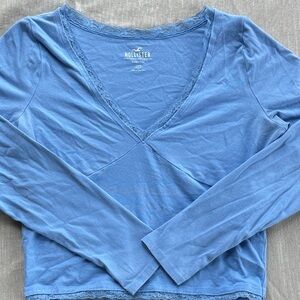 Hollister Women's Long Sleeve Blue Blouse